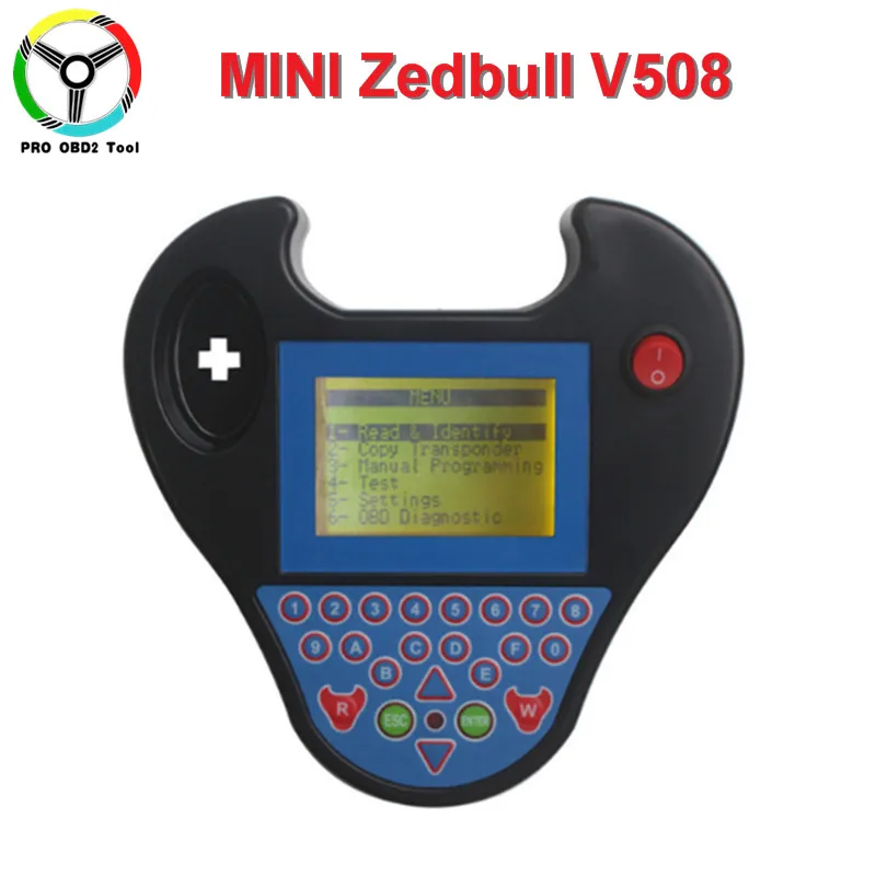 Черный Новые Смарт Zed-Bull MINI Авто ключевой программист небольшой zed-бык транспондер ключ Мини ZEDBULL Multi-Язык диагностический инструмент - Цвет: Черный