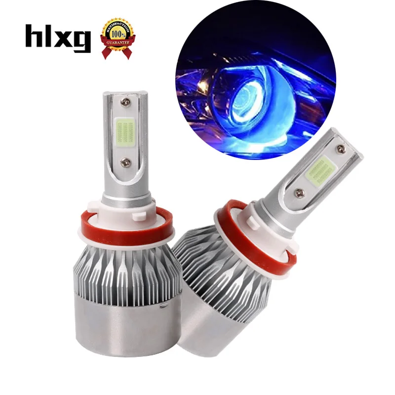 Hlxg светодиодные фары h7 led kit лампы мини Автомобильные 9007/HB5 9004/HB1 Hi/Lo h11 9008/H13 24v