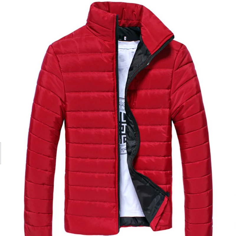 Белый мужской зимний пуховик мужские пальто 2018 повседневная Модная приталенная