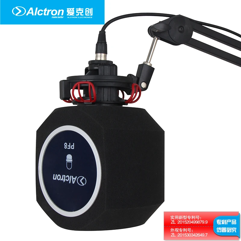 Alctron PF8 Новое поступление Профессиональный простой Студийный микрофон экран акустический фильтр