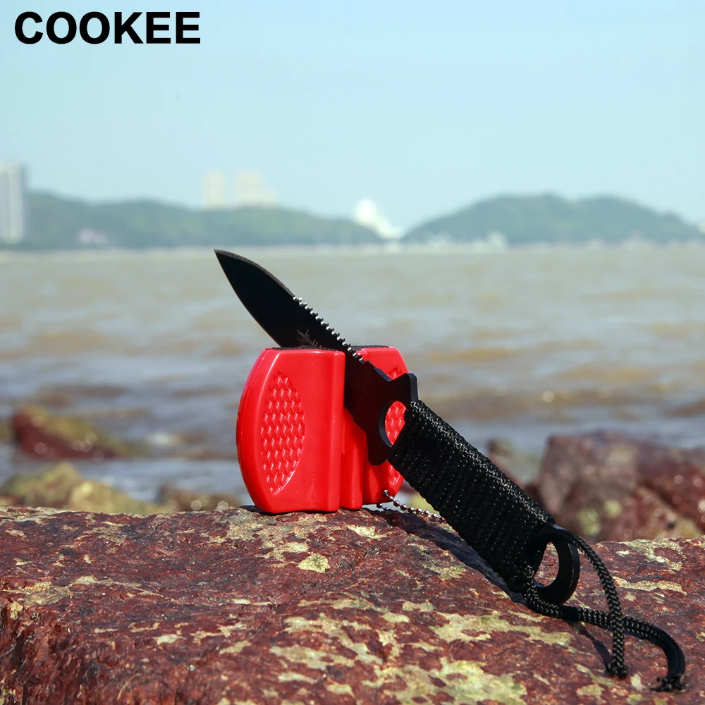 Новый комплект из двух этапов Портативный открытый Ножи точилка легкий бытовой