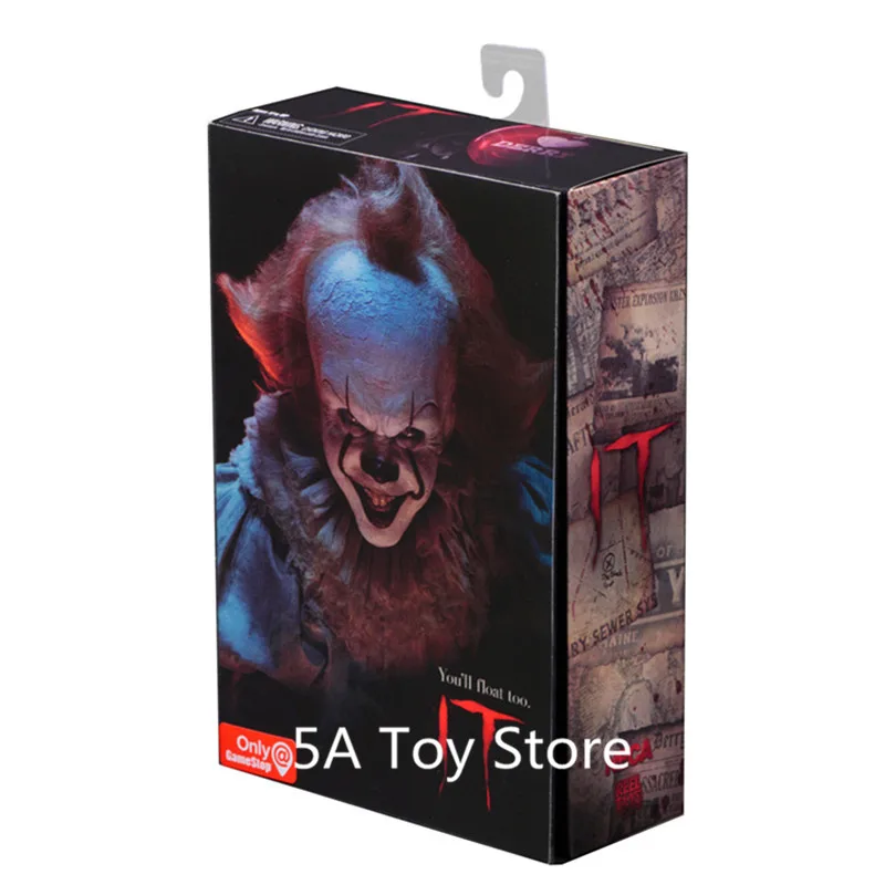 

NECA Toys Stephen King's It the Joker Clown Pennywise Figure PVC Horror Action Figures Collectible Model Toy