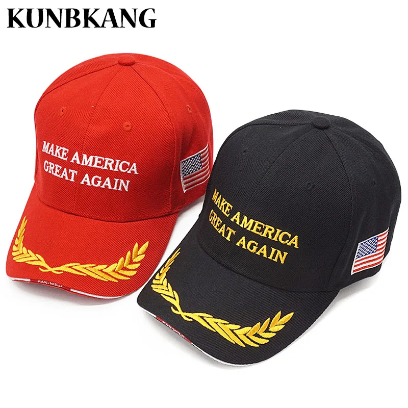 Высокое качество Make America Great Again шапка Дональда Трампа мужская вышивка флаг США