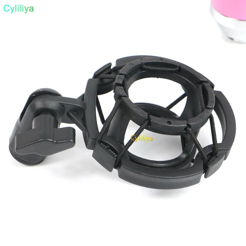 100pcs Universal 3KG Bearable Load Mic Microphone Shock Mount Clip Holder Stand Radio Studio Sound Recording Bracket Black | Мобильные