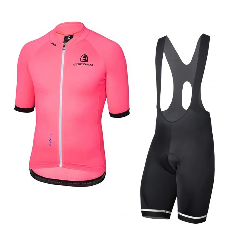 SPTGRVO LairschDan 100% полиэстер розовый для женщин/мужчин Etxeondo Велоспорт Джерси комплект