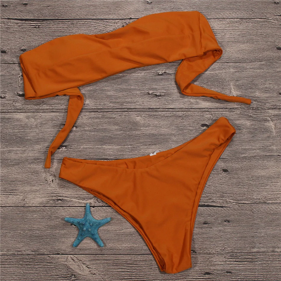 2018 без бретелек Бикини Для женщин Плавание одежда Push Up Bandeau сексуальная