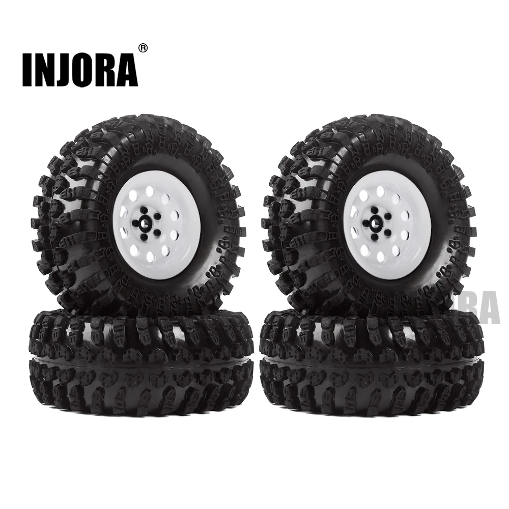 Металлические колеса и колесные шины INJORA 4 шт. 2 дюйма Beadlock для 1/10 RC Crawler Axial SCX10 RR10