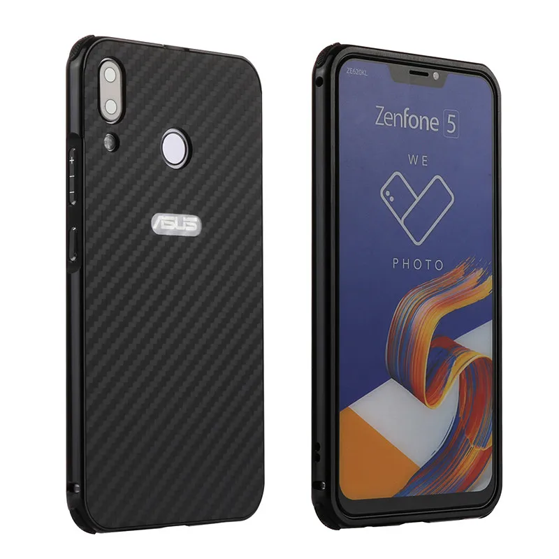 Роскошный Алюминиевый металлический бампер для Asus Zenfone 5 ZE620KL чехол жесткий чехол из углеродного волокна чехол для телефона для Asus Zenfone 5Z ZS620KL чехол