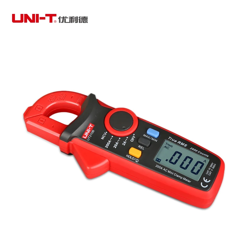 UNI-T UT210 серия Мини цифровые клещи AC/DC Ток Напряжение True RMS Авто Диапазон VFC емкость Бесконтактный мультиметр