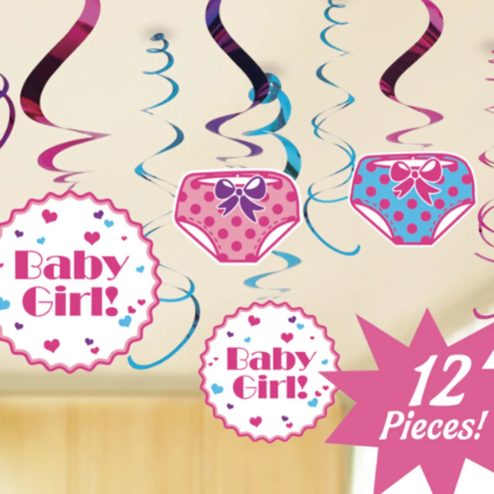 Hanging Dangling Swirl Decorations for (Boys Girls Adults) Birthday Shower Anniversary 1st/16th/30th/40th/50th Party | Дом и сад