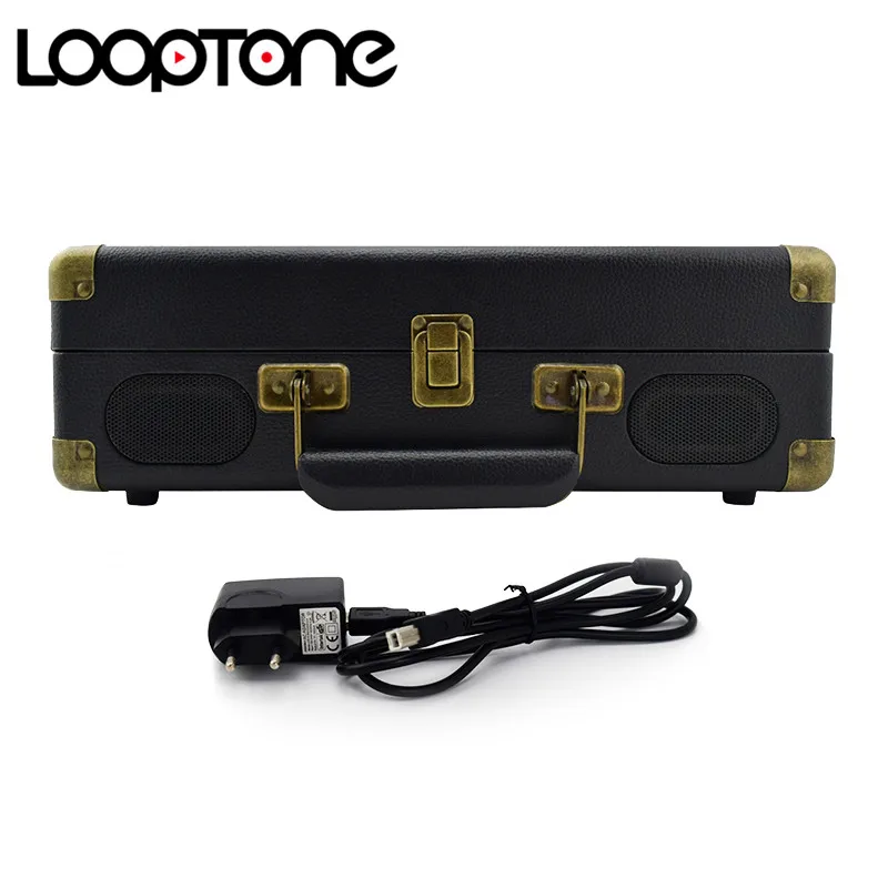 LoopTone Bluetooth портативный чемодан usb зарядный порт проигрыватель виниловых