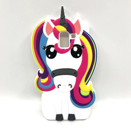 Pony Unicorn Силиконовый чехол для samsung Galaxy J4 J6 J8 чехол J600 J400F 3D мультфильм милый чехол s для samsung J6 J4 Plus чехол Coque Fundas - Цвет: Pony Unicorn