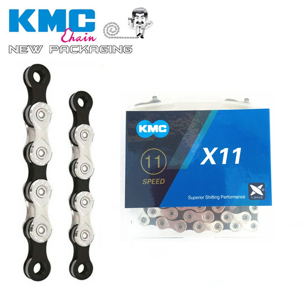 1 или 2 упаковки KMC X11 11 скоростная велосипедная цепь никель подходит Shimano SRAM Campagnolo