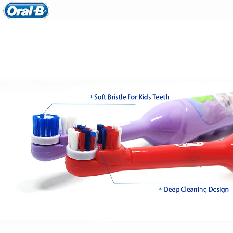 Детская электрическая зубная щетка Oral B для детской гигиены полости рта с 7200 раз