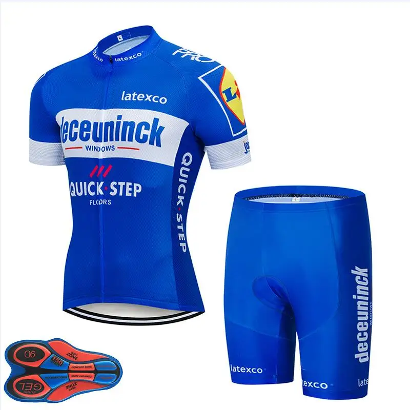 3 Командная футболка QUICKSTEP PRO для велоспорта, 9D гелевые велосипедные шорты, Костюм MTB Ropa Ciclismo, мужская летняя одежда для велоспорта - Цвет: 3