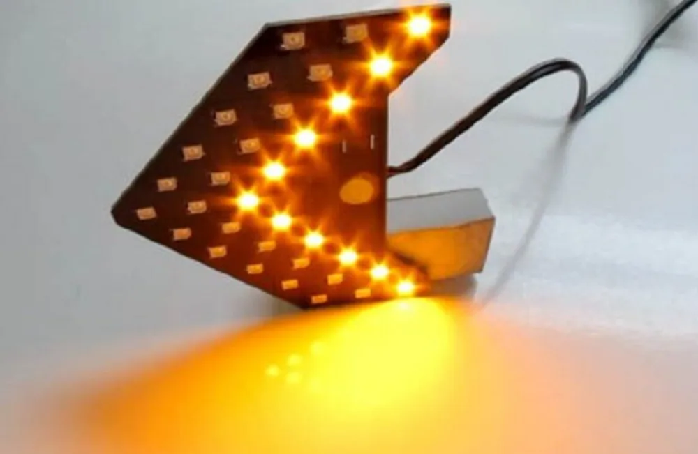 2X супер яркий 33 SMD последовательный светодиодный индикатор стрелки для