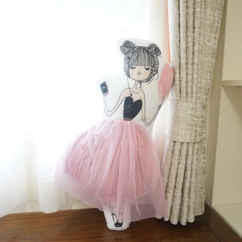 1 шт. Милая крученая юбка из сахарной пряжи плюшевая подушка для девушек мягкая