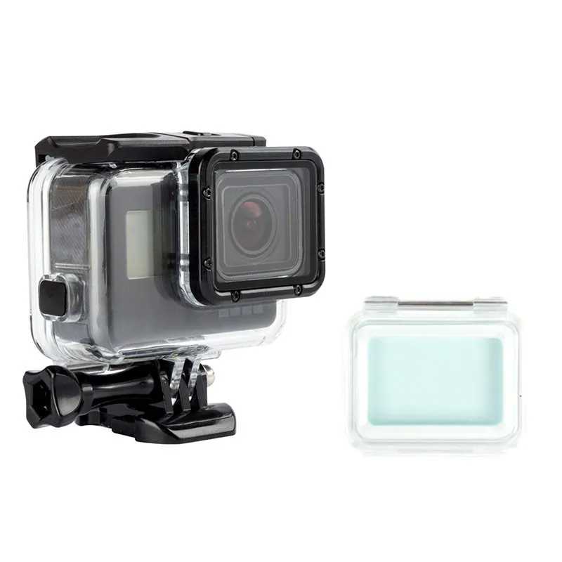 Водонепроницаемый корпус чехол с сенсорным экраном задняя дверь для Gopro Hero 7/6/5 GoPro