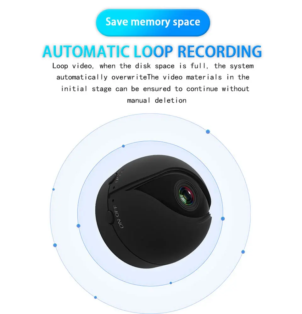 Мини беспроводная WiFi камера 1080P HD IP камера с дистанционным монитором камера безопасности с датчиком движения ночное видение домашняя видеокамера IP Cam