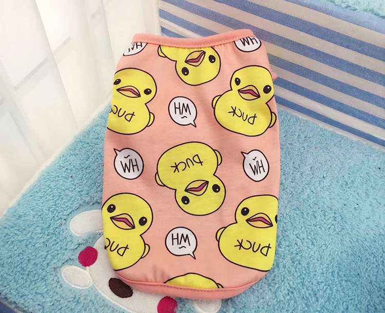 Большой желтый жилет для собак на утином пуху Одежда летние футболки щенков