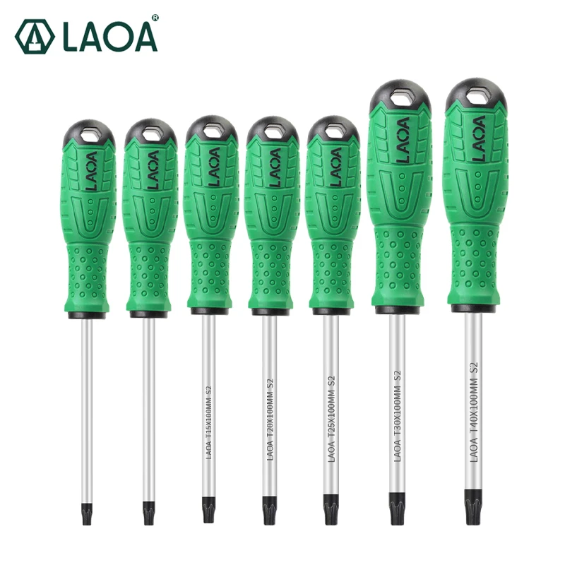 Магнитная отвертка LAOA S2 из легированной стали Torx T8/T10/T15/T20/T25/T30/T40 | Инструменты
