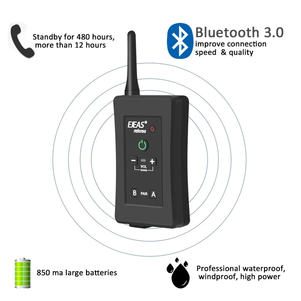 4PCE FBIM футбол гандбол рефери коммуникатор беспроводной Bluetooth домофон гарнитура