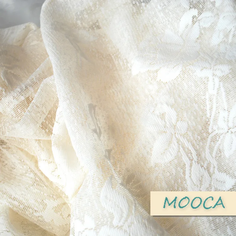 Кружевная занавеска цвета слоновой кости с рюшами винтажная декоративная для