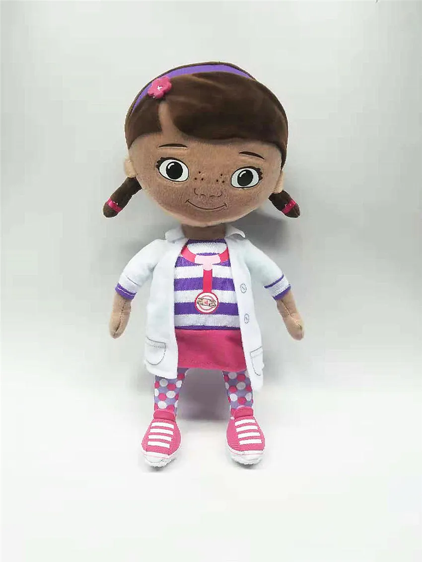 Doc McStuffins, игрушки, Doc Lambie, ягненок, Stuffy Dragon Hallie, бегемот, Boppy Dog, плюшевые игрушки, 30 см, милые мягкие животные, детские куклы, подарки - Цвет: Doc Girl
