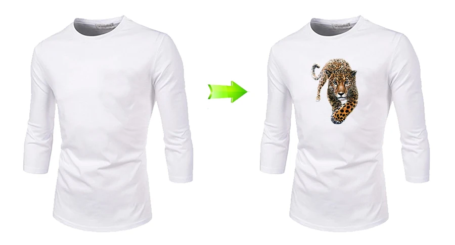3D Vivid Walking Tiger гладильная наклейка крутые животные аппликация моющиеся DIY аксессуары для одежды теплопередача DIY одежда патчи