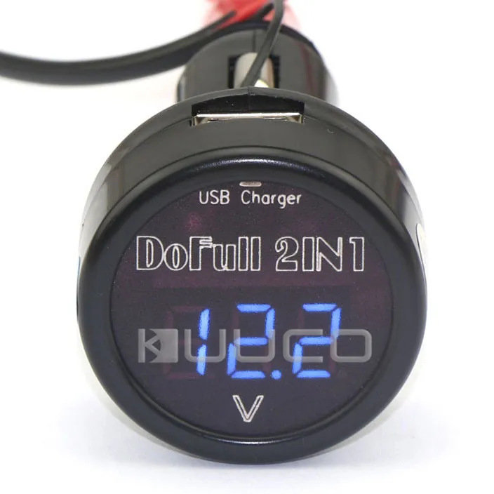 5 шт./лот Цифровой вольтметр/адаптер DC12V 24V измеритель напряжения/тестер батареи DC