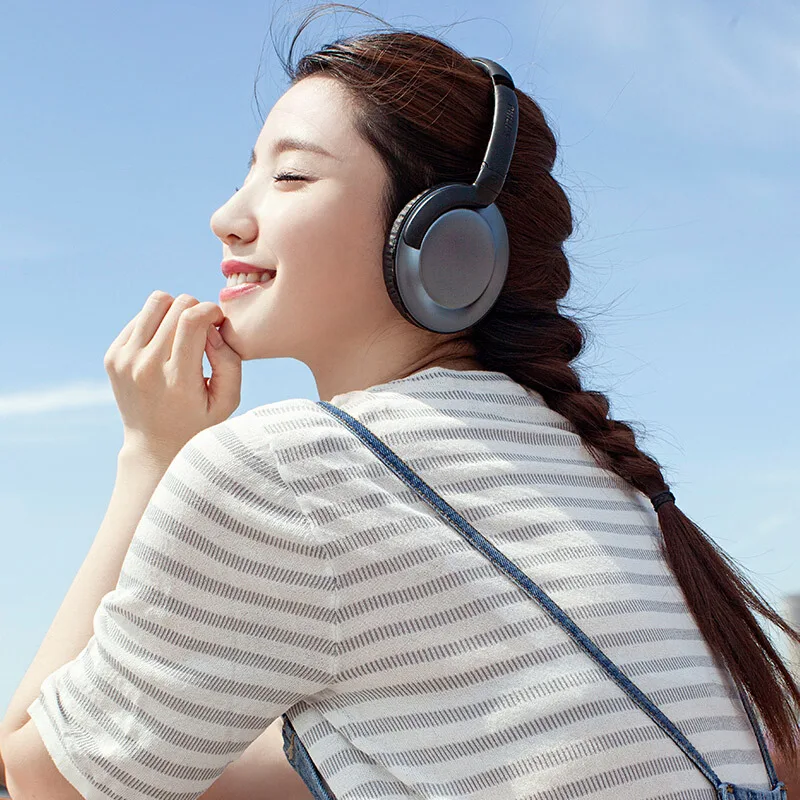 Philips SHB4805 Беспроводной наушники Bluetooth 4,1 с микрофоном складной Адаптивная Шум шумоподавления стерео бас для S8 S9 Note8