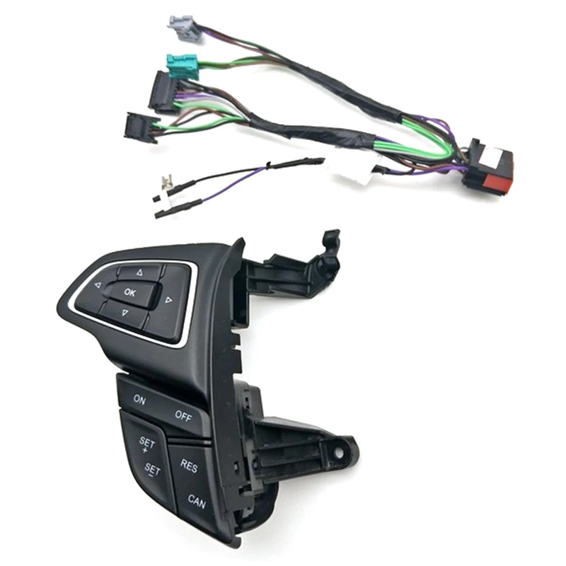 For Ford Focus Mk3 2015-2017 Kuga 2017 Cruise Control Switch Multifunction Steering Wheel Button Bluetooth Audio | Автомобили и