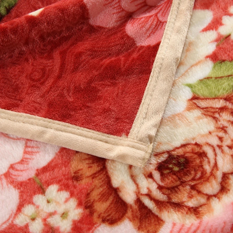 Retro Style Bean Paste Printing Patterns Bedspread Blanket High Density Super Soft To On For The Sofa/Bed/Car Portable | Дом и сад