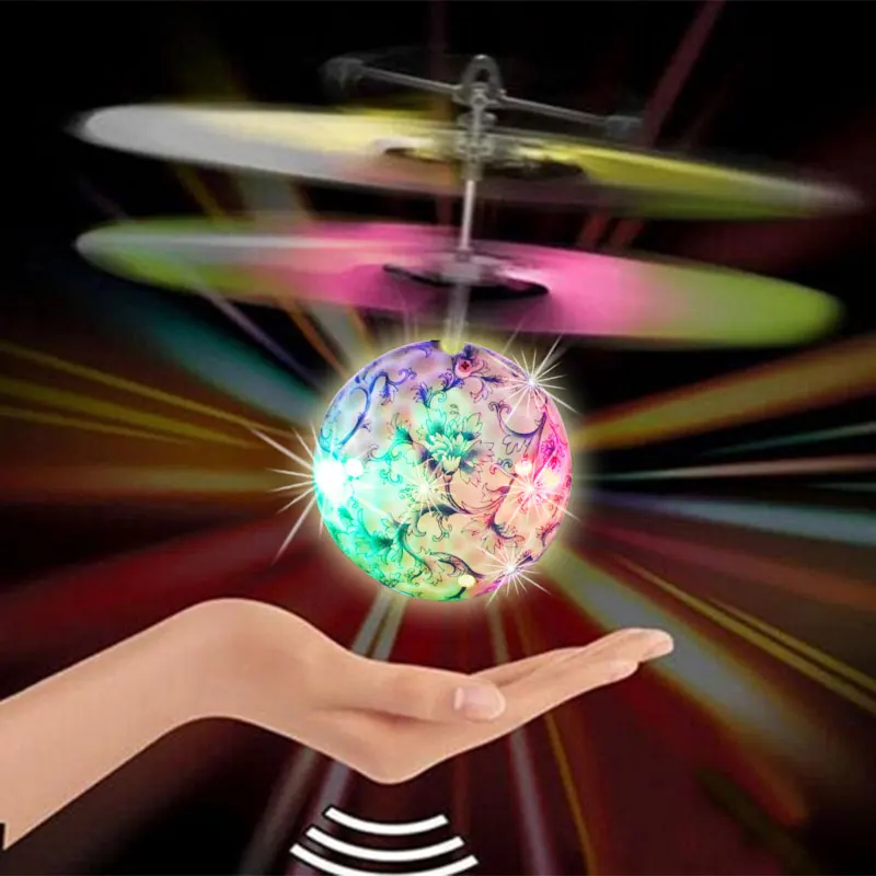 RC Flying Ball Luminous Kid's Flight Balls Electronic Infrared Induction Aircraft Remote Control Toys LED Light Mini Helicopter | Игрушки