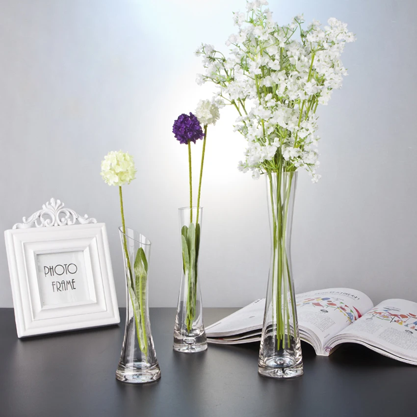 Современная креативная настольная ваза для цветов украшение дома прозрачные