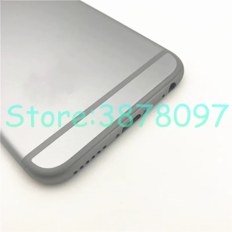 Корпус, металлическая задняя крышка для iPhone 6G/6 Plus 6 S 6 S Plus, задняя крышка аккумулятора, корпус+ боковые кнопки, части с логотипом