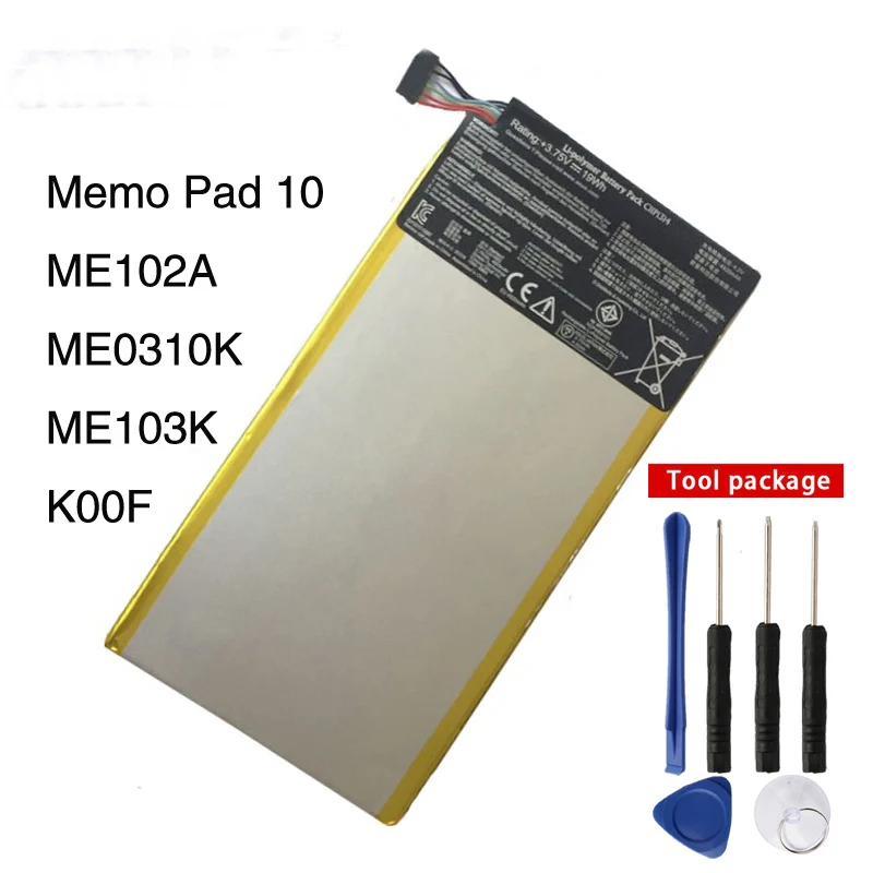 Оригинальный планшетный ПК C11P1314 Аккумулятор для ASUS MeMo Pad 10 ME102A 1 дюймов 4980 мАч -