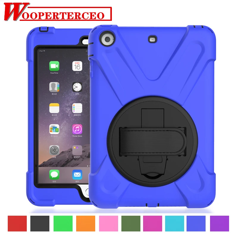 Для iPad Mini 1 2 3 противоударный дети протектор чехол для Mini2 Mini3 Heavy Duty Силиконовый