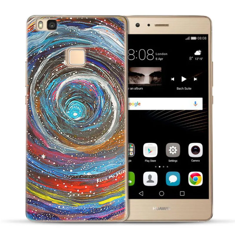 MLCRIYG мягкий чехол для телефона Huawei P9 Lite/P8 Lite/P10 Lite ТПУ с цветными пламени птица в