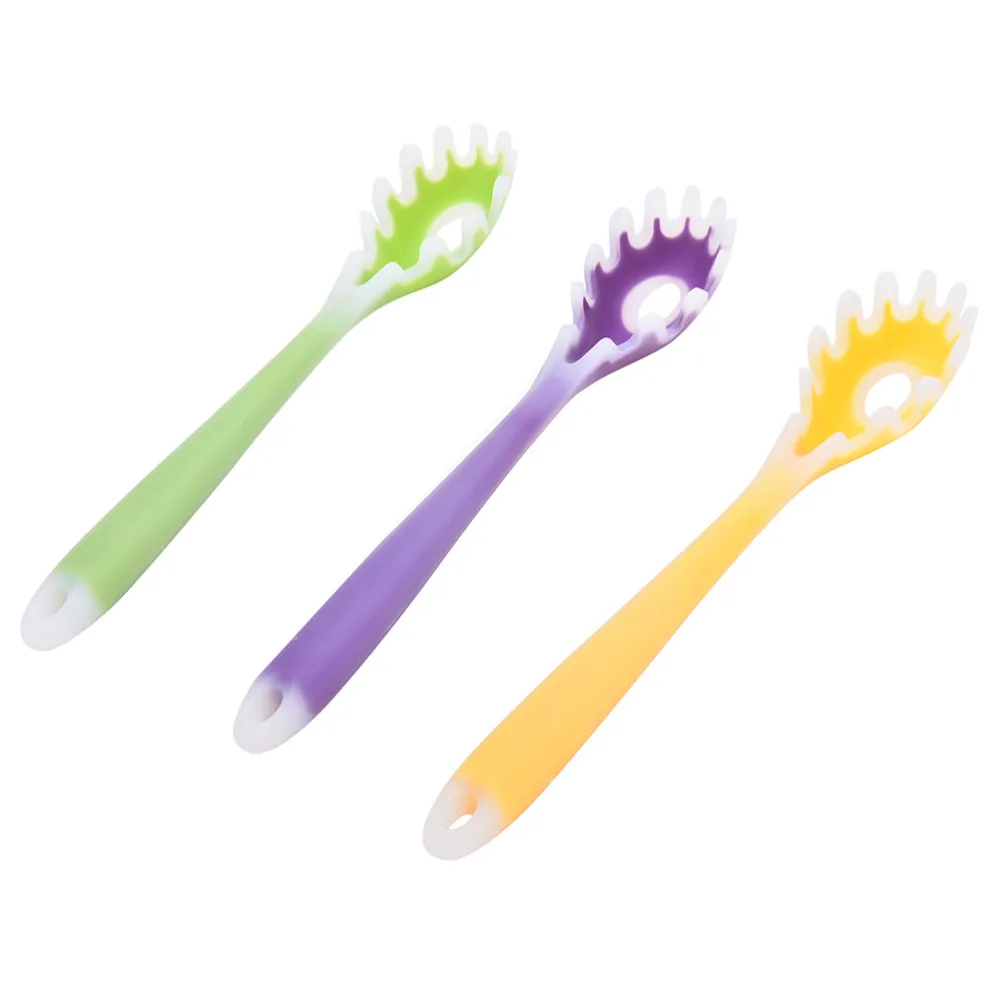 Паста Лапша сервер вилка мульти funtional спагетти ложка кухонная утварь силиконовая