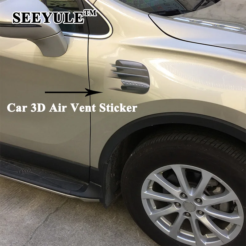 1 комплект SEEYULE новый стиль 3D Поддельные Стикеры для вентиляционных отверстий