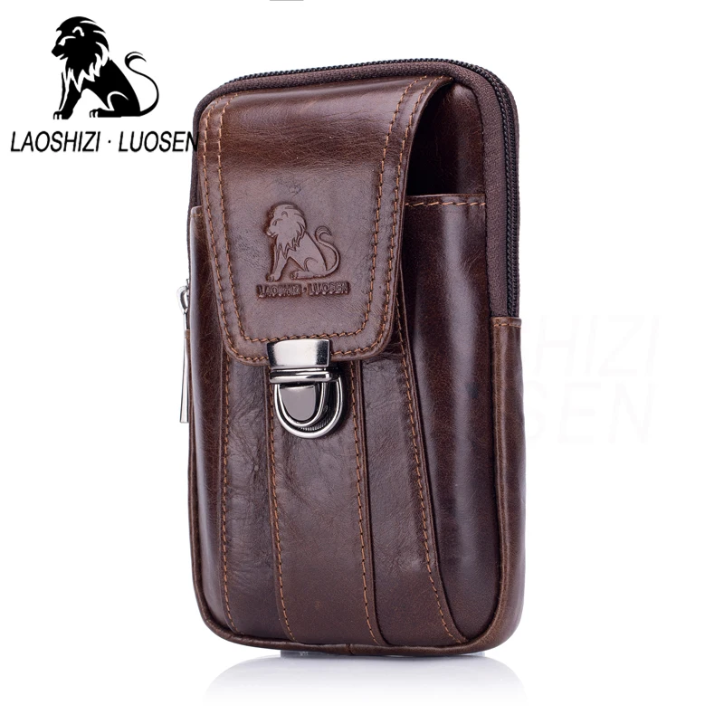 

LAOSHIZI поясная сумка из натуральной кожи поясная сумка для телефона дорожная поясная сумка мужская маленькая поясная сумка кожаная сумка