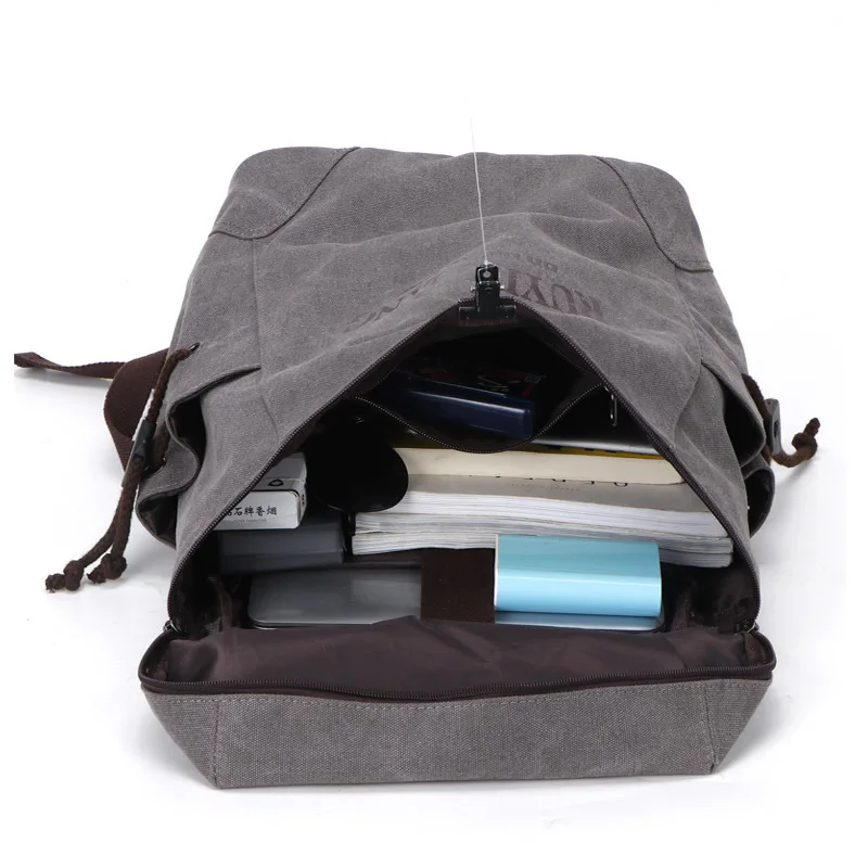 

2019 New Men Women Backpacks Male Canvas Zipper Solid Casual Travel Bags Preppy Style Student School Backpack Schoolbag