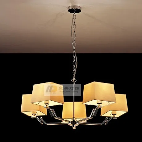 

Modern chinese style brief fabric living room lights dining room pendant light decoration lamp project light customize