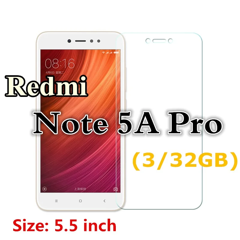Закаленное стекло для Xiaomi Redmi NOTE 3 PRO глобальная версия 152 мм Redmi 4X 5A 4A Note 5A Pro Note 4X4 mi5x mi6 A1 mi4 закаленное - Цвет: Note 5A (3GB)