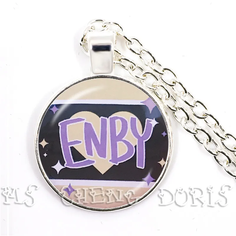 Ожерелье Bi Pride с подвеской из ЛГБТ гипоаллергенное ювелирное изделие для геев