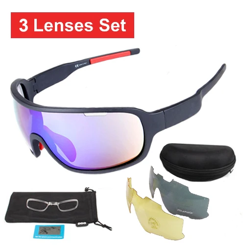 3 lens black NEWBOLER, 5 линз, солнцезащитные очки для велоспорта, поляризационные, мужские, женские, UV400, спортивные очки, очки для шоссейного велосипеда, gafas ciclismo, для велосипедных люнетов - Цвет: 3 lens black