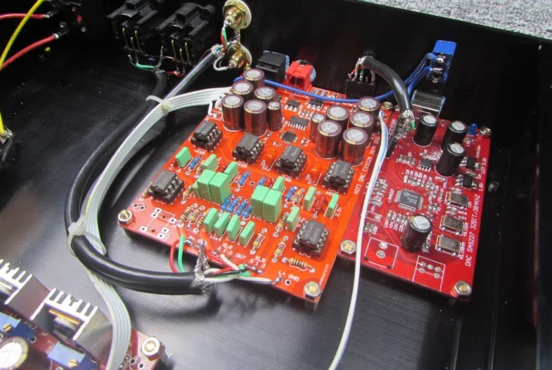 ES9028+ SA9227 DAC декодер поддерживает коаксиальный оптический вход DSD сбалансированный выход готовая машина