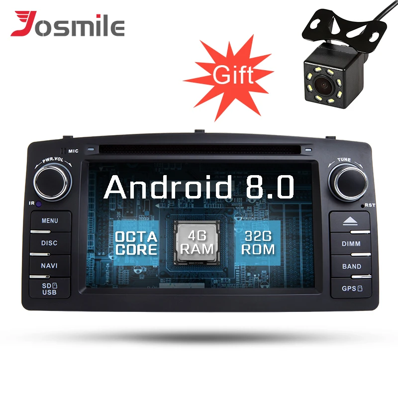 6 2 &quotAndroid 8 0 HD двойной Din 32 Гб Octa Core dvd плеер для автомобиля Toyota E120/BYD F3 gps навигации