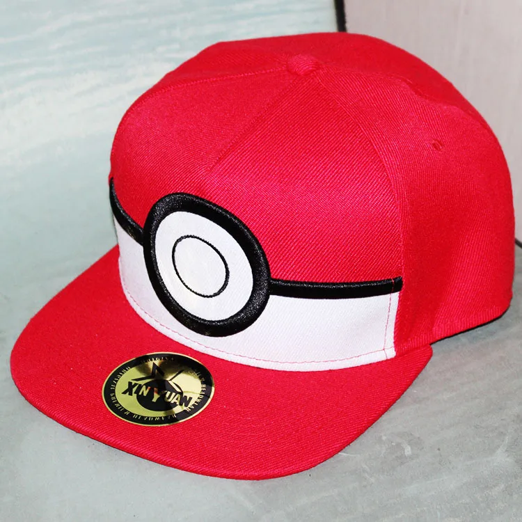 Мультфильм Pokemon ball Косплей бейсбольная кепка красная Пикачу Новинка Аниме Poke Ball